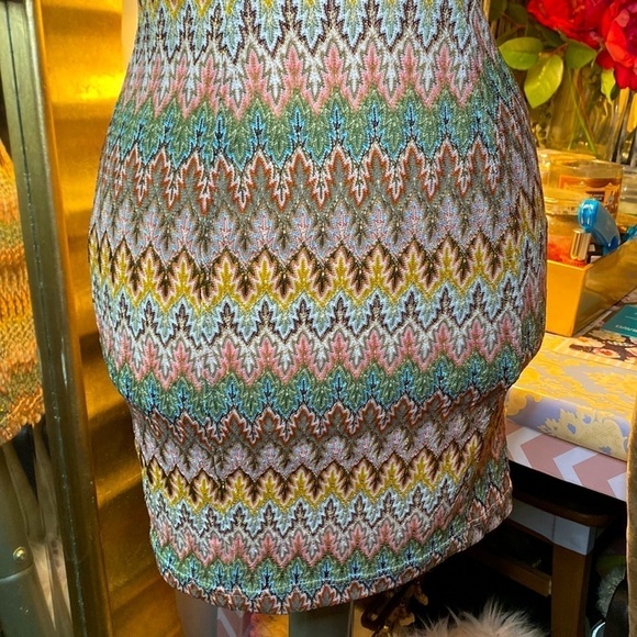 🌷 Ark & Co 🌷  Multicoloured Geometric Cutout Dress - Picture 2 of 10